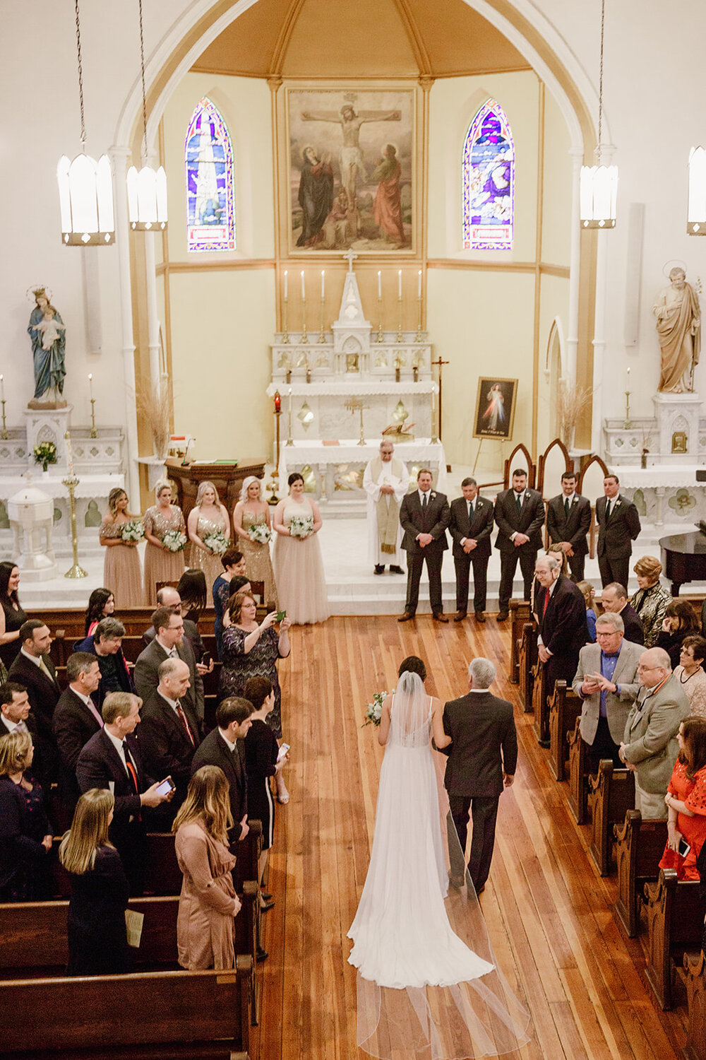  Wedding ceremony at St. Patrick’s Church in Church Hill, Richmond, VA. 