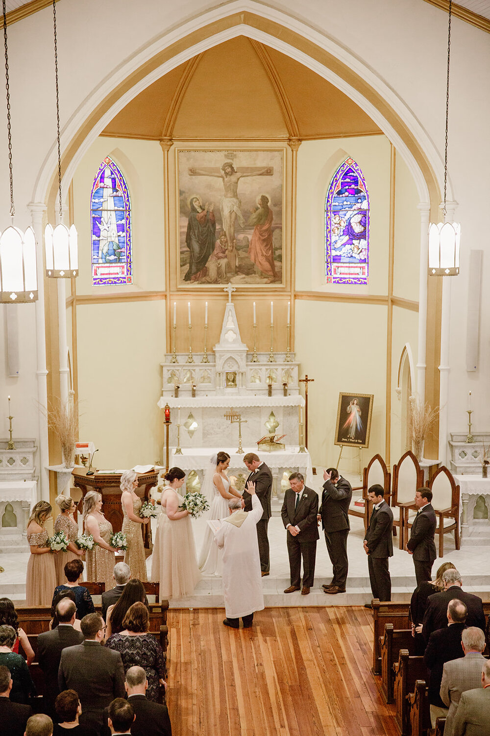  Wedding ceremony at St. Patrick’s Church in Church Hill, Richmond, VA. 