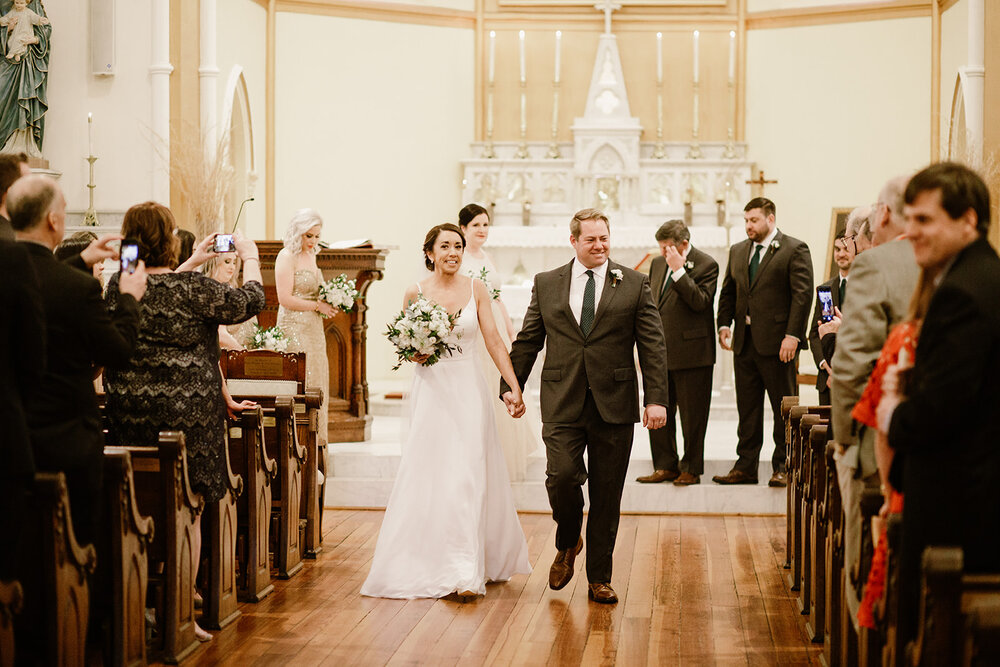  Wedding ceremony at St. Patrick’s Church in Church Hill, Richmond, VA. 