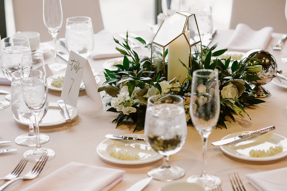  Wedding reception details at The Boathouse at Rockett’s Landing, Richmond, VA. 