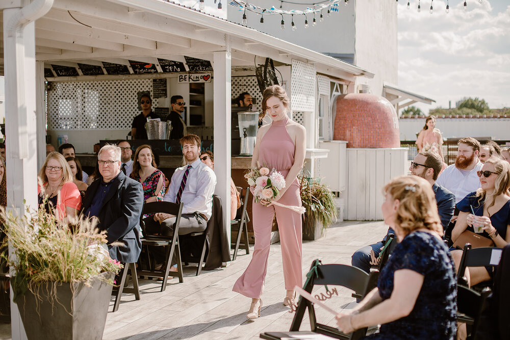  Modern rooftop wedding at The Hofheimer Building, Richmond, VA 