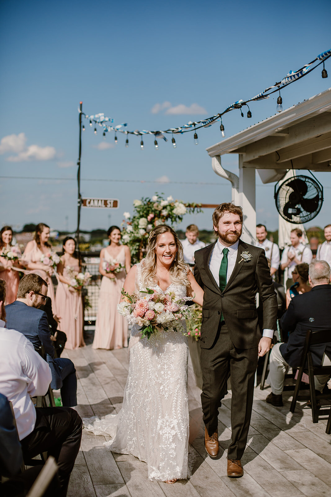  Modern rooftop wedding at The Hofheimer Building, Richmond, VA 