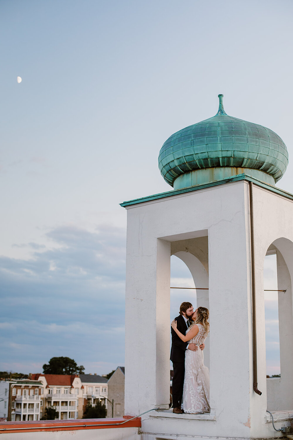  Modern rooftop wedding at The Hofheimer Building, Richmond, VA 