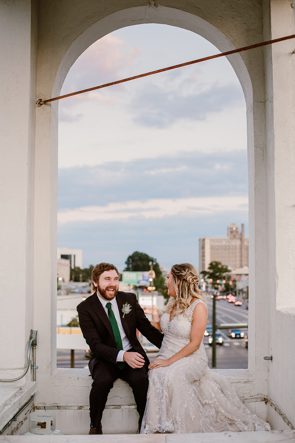  Modern rooftop wedding at The Hofheimer Building, Richmond, VA 