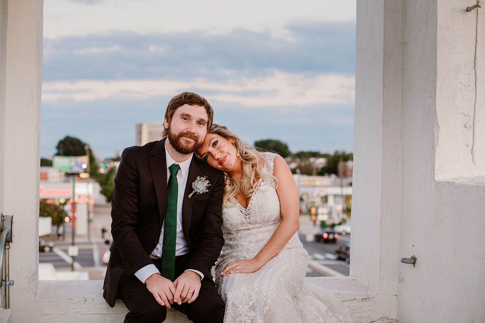  Modern rooftop wedding at The Hofheimer Building, Richmond, VA 