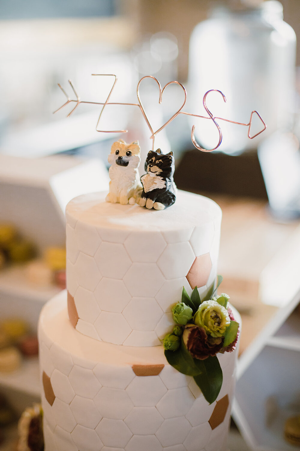  Cake by River City Sweets. Modern rooftop wedding at The Hofheimer Building, Richmond, VA 