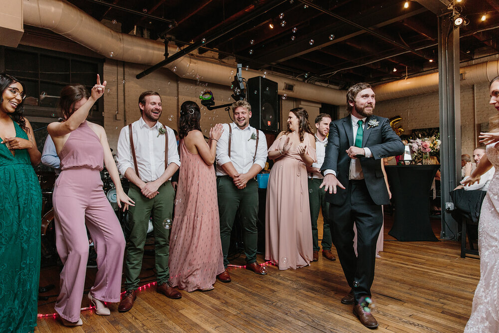  Modern rooftop wedding at The Hofheimer Building, Richmond, VA 