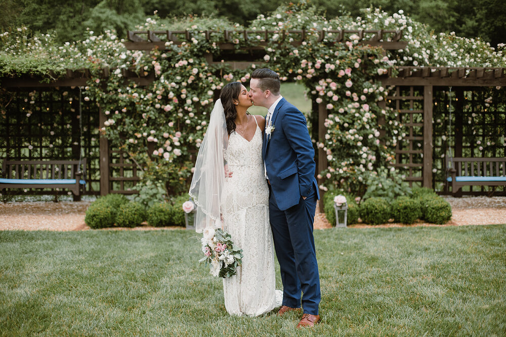  Bride and groom portraits. Intimate Italian villa elopement at Monteventoso in Madison, Virginia. 