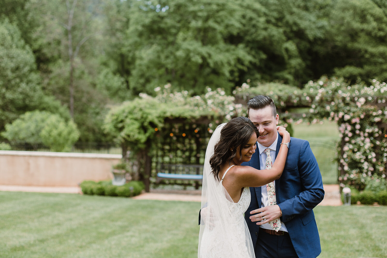  Bride and groom portraits. Intimate Italian villa elopement at Monteventoso in Madison, Virginia. 