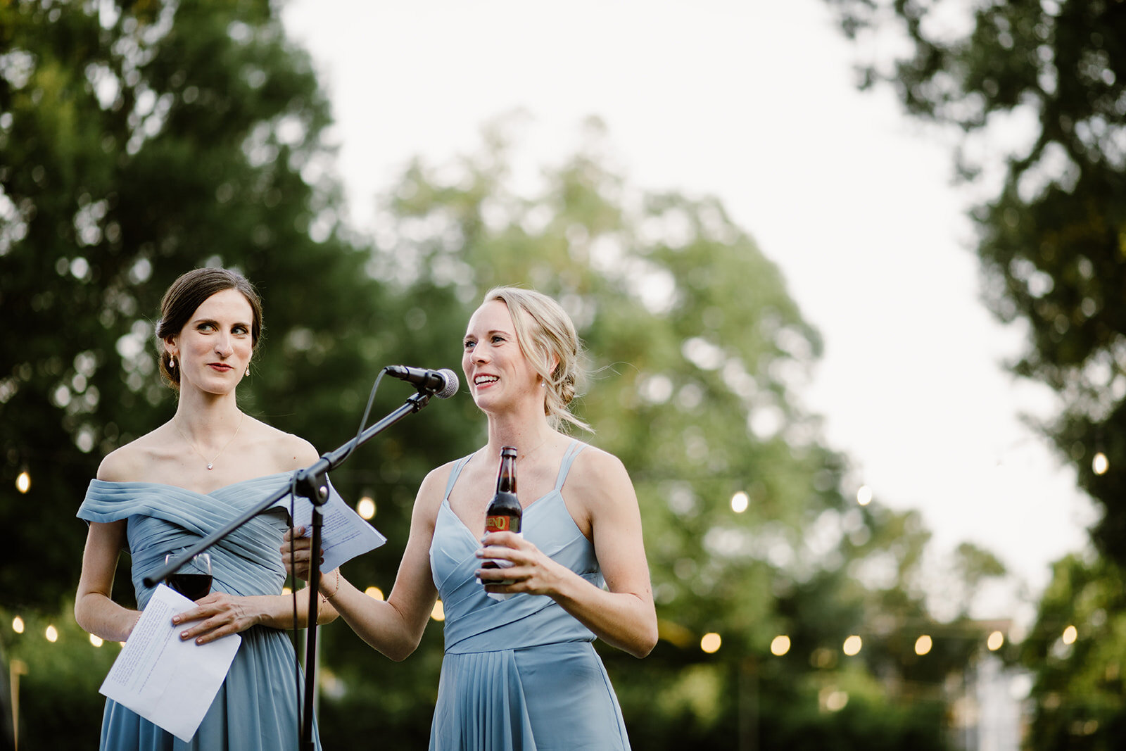  Toasts | Sarah Mattozzi Photography | Ball Gown Wedding dress and Black Tux | Outdoor Classic Wedding at Third Church and Veritas School | Richmond Wedding Photographer 