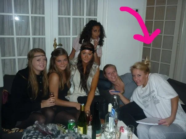 me in my first apartment in Nice, France...seriously, I had no window in my bedroom!!!