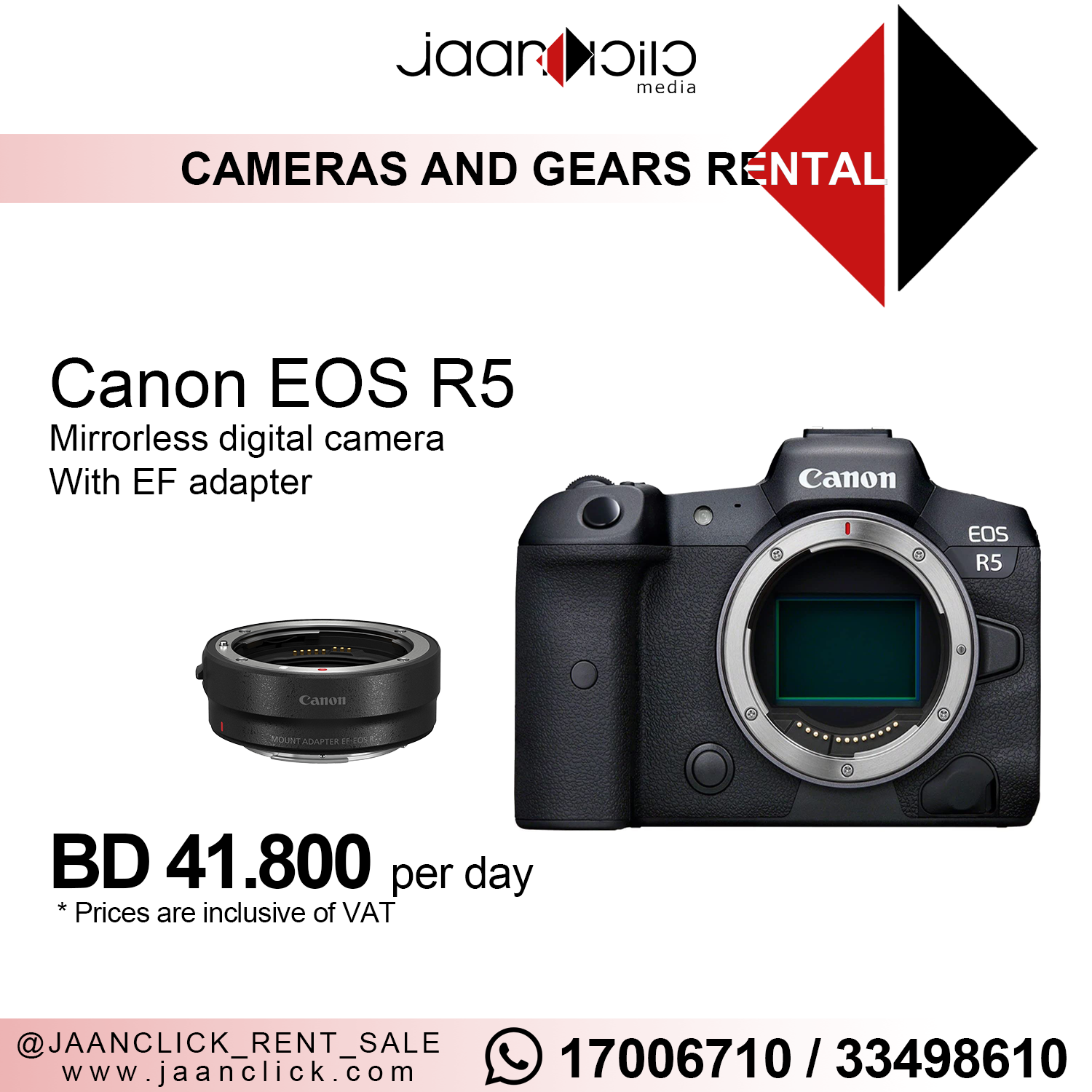 Canon EOS R5 for rent