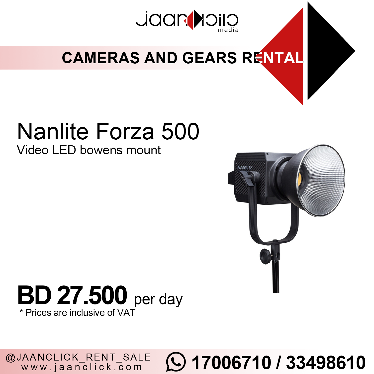 Nanlite forza 500 for rent