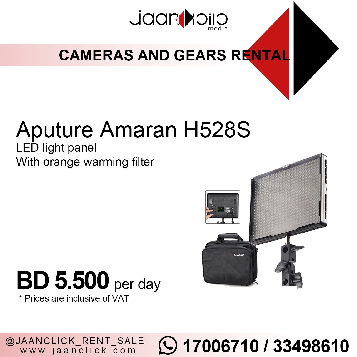 Aputure Amaran H528S led light for rent