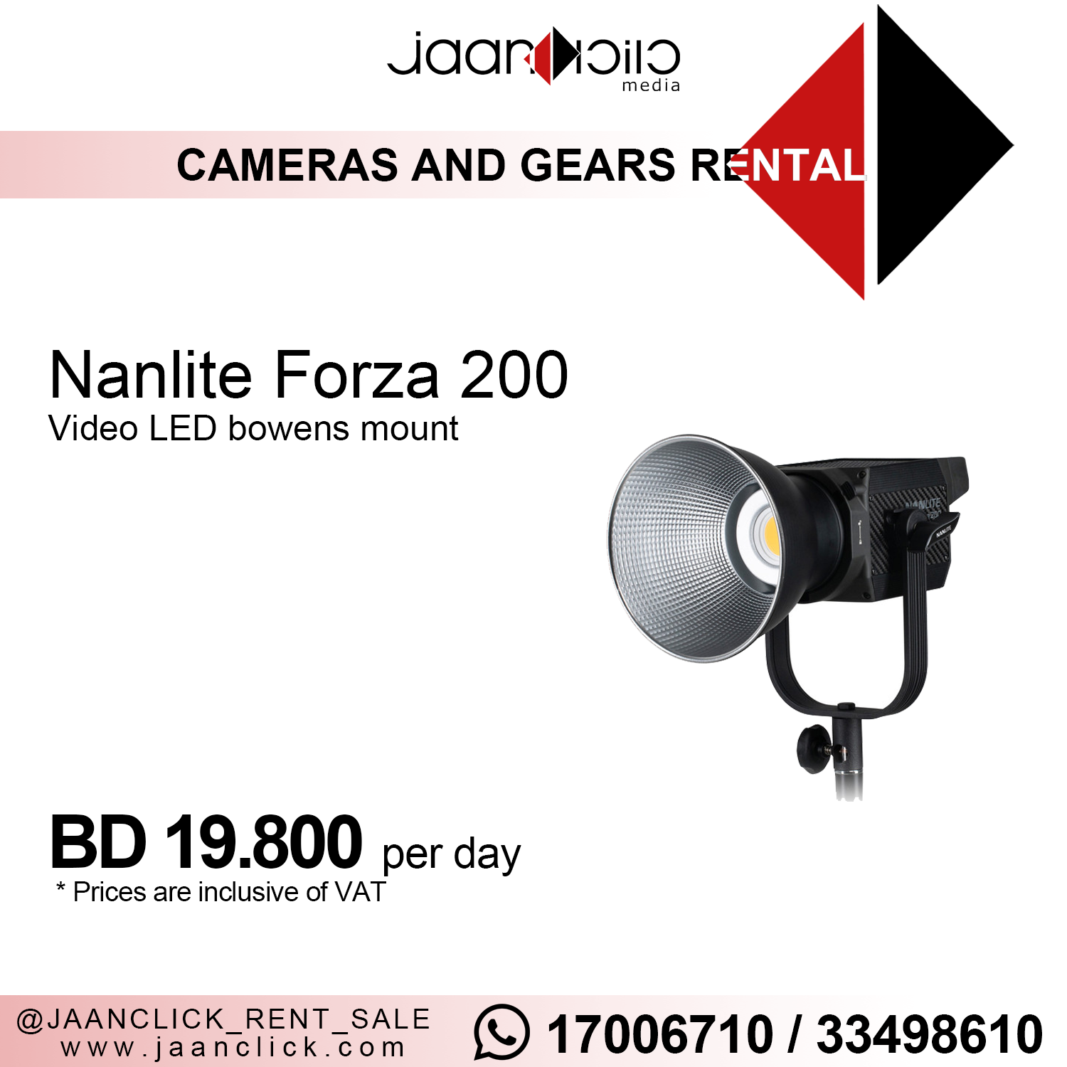 Nanlite forza 200 for rent