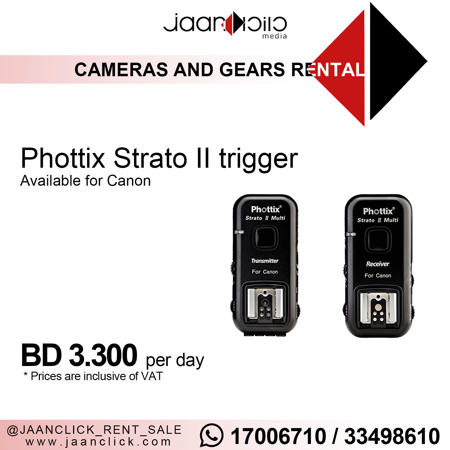 Phottix Strato II trigger for rent