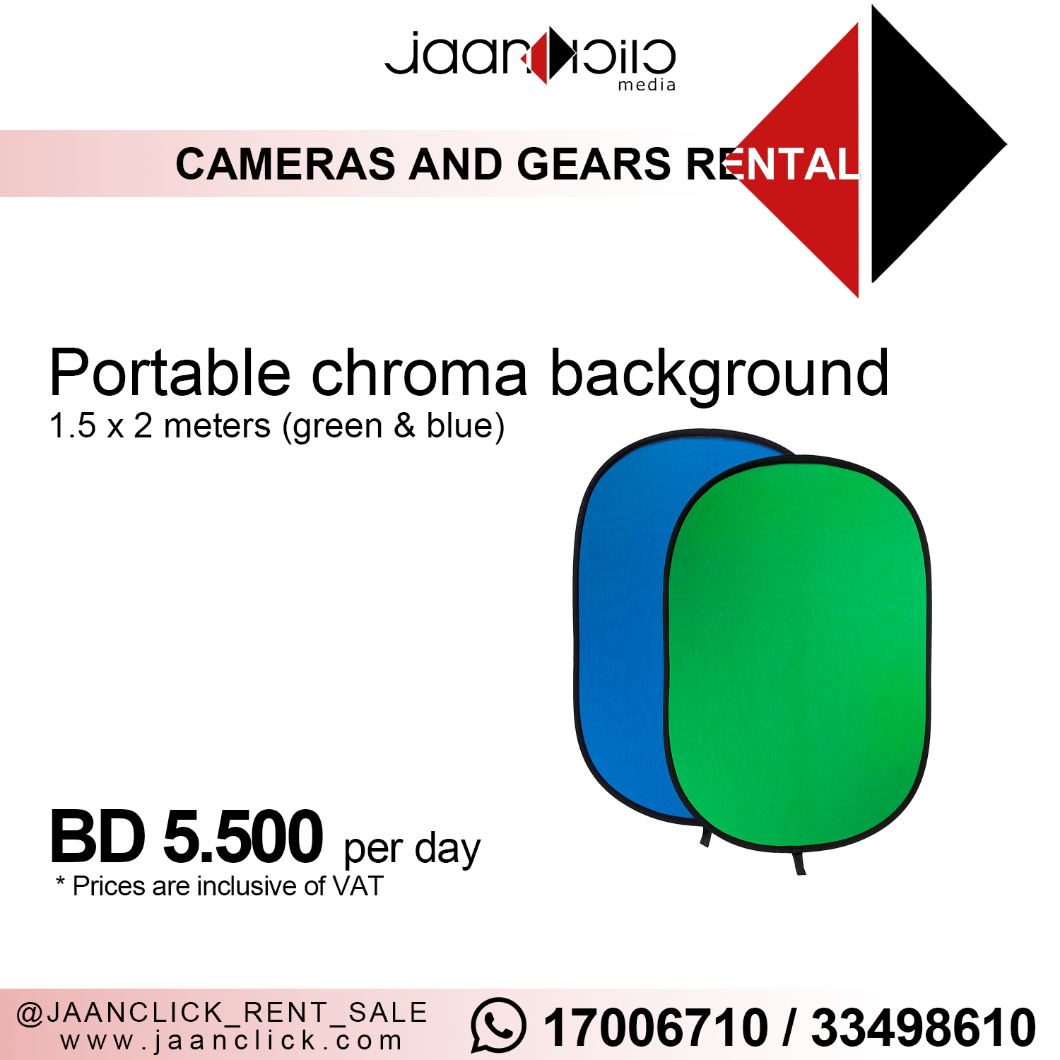 Portable chroma background
