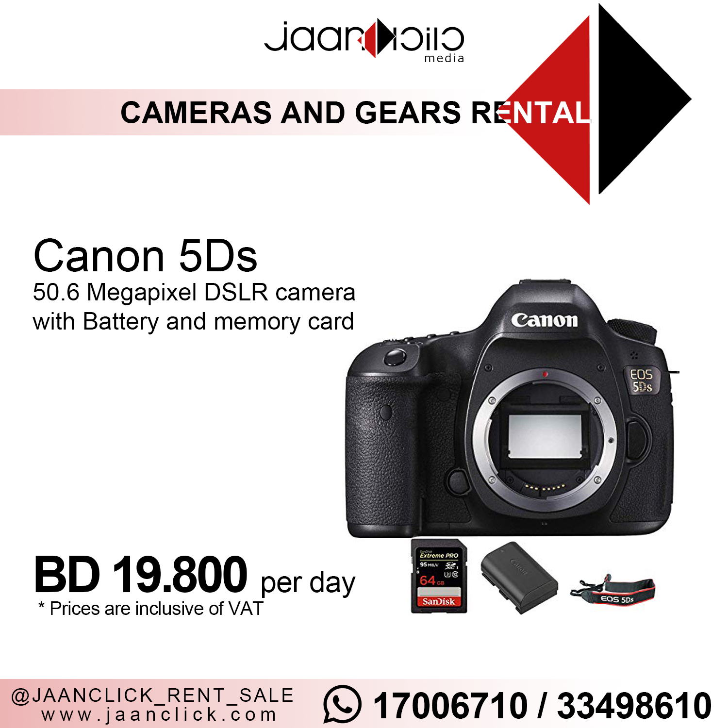 Canon 5Ds for rent