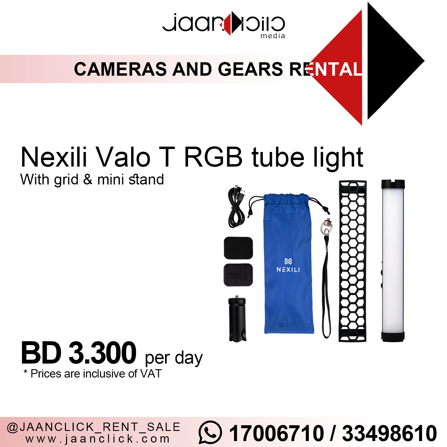 Nexili Valo T RGB tube for rent