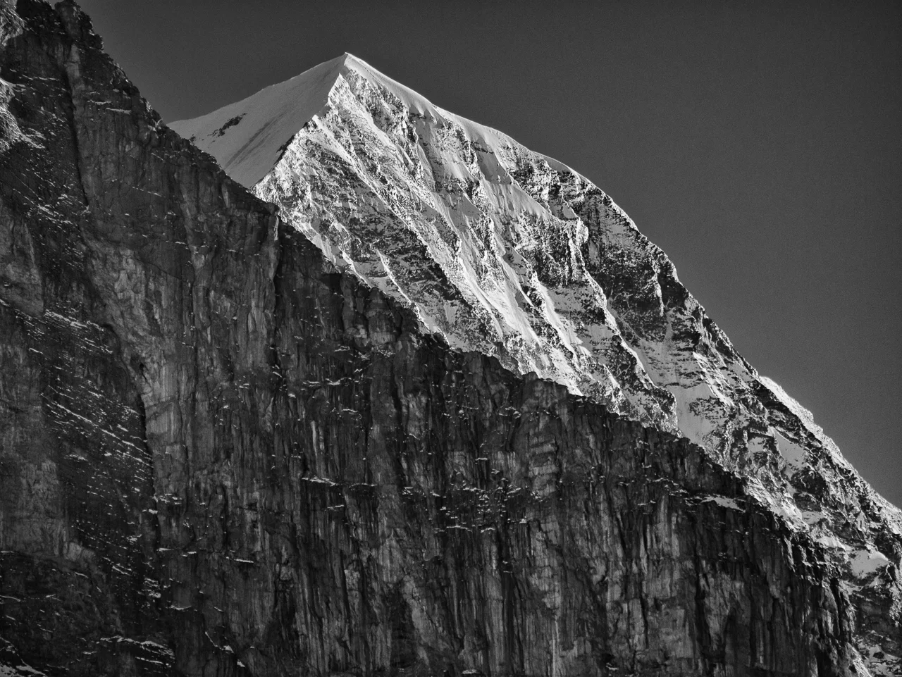 Eigernordwand vor dem Mönch