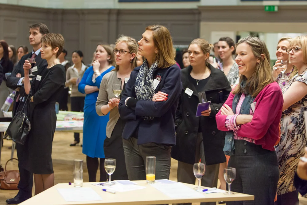 The event attendees were great - Jo Shaw (blue dress) from Rosa UK was one of our charity speakers and did brilliant job later in the evening and I'm glad to see Rebecca Stevenson, Chair of RBS Focused Women's Network (pink cardigan) was having a good time. Photo ©Mark Beazley, RBS Photoclub 