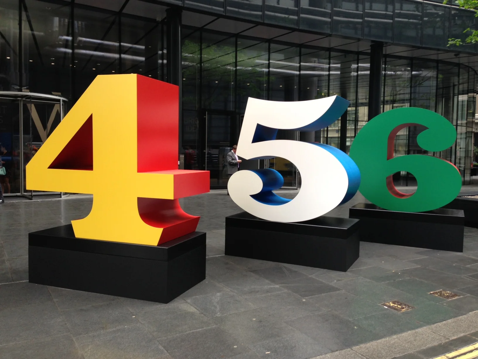 The 4, 5 and 6 from Robert Indiana's beautiful 'Numbers One Through Zero'