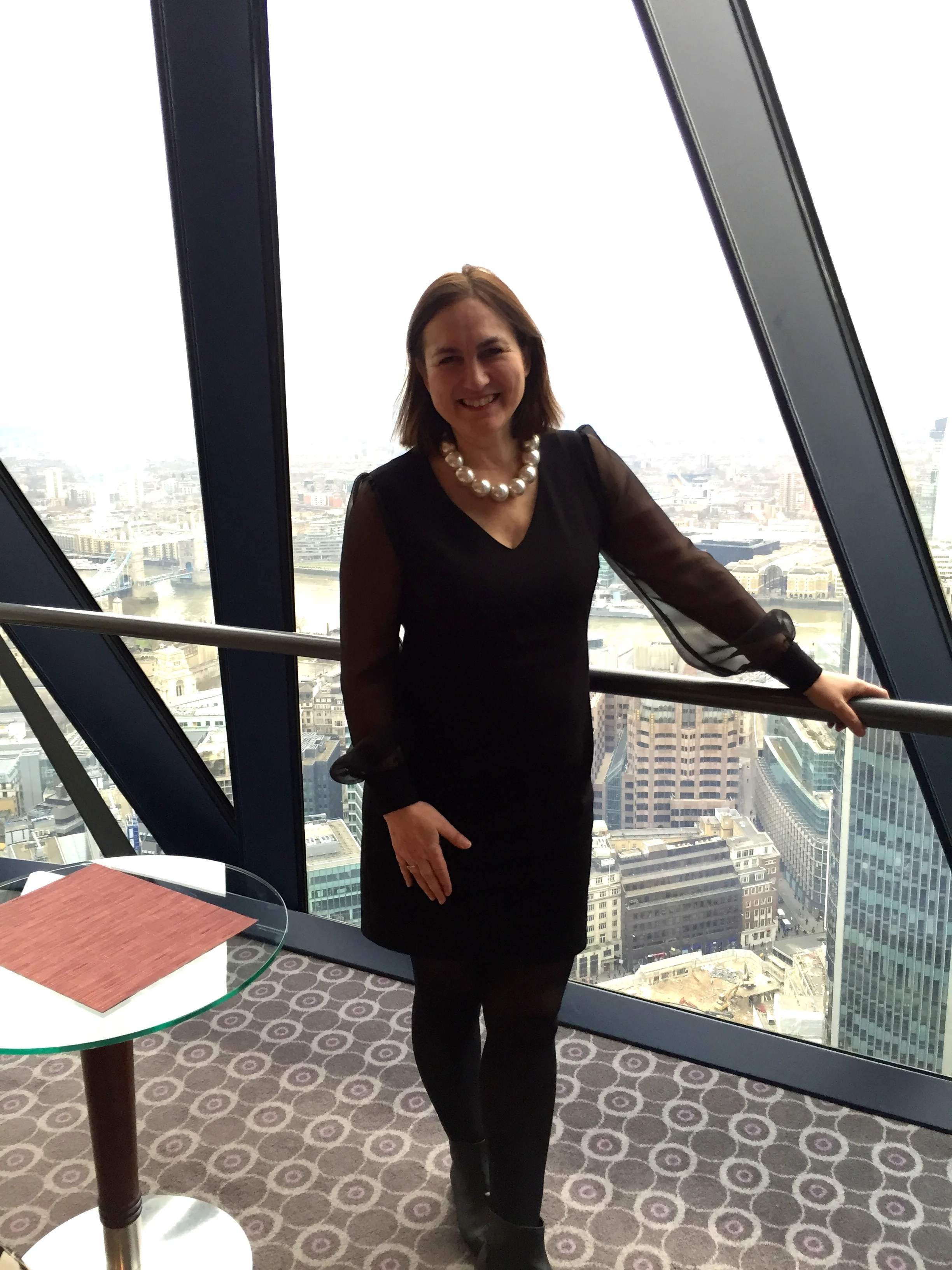 Me in the Gherkin this week wearing my Libby London Ottery dress (which I adore!)