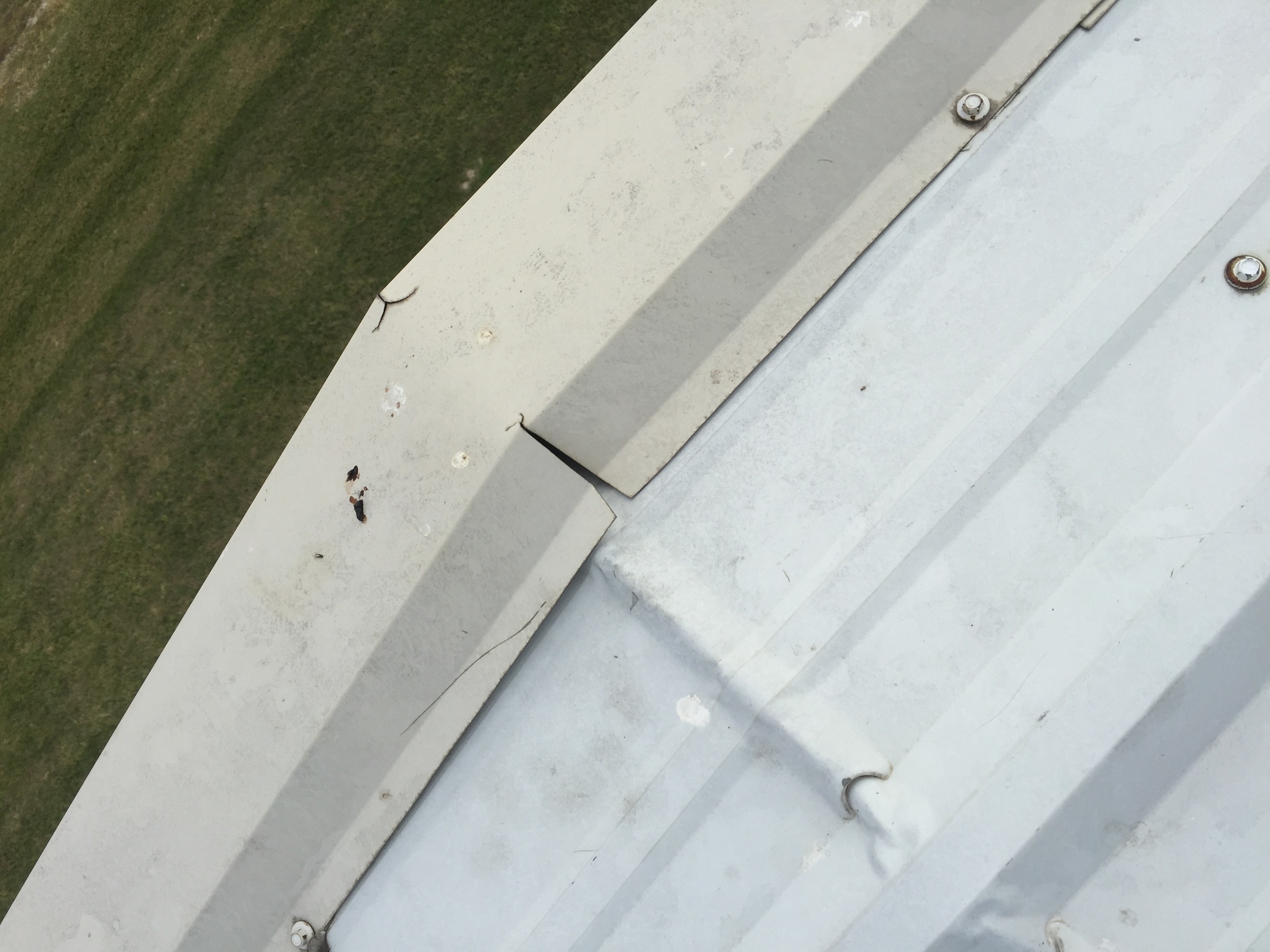 rake trim sealed and scrim full view