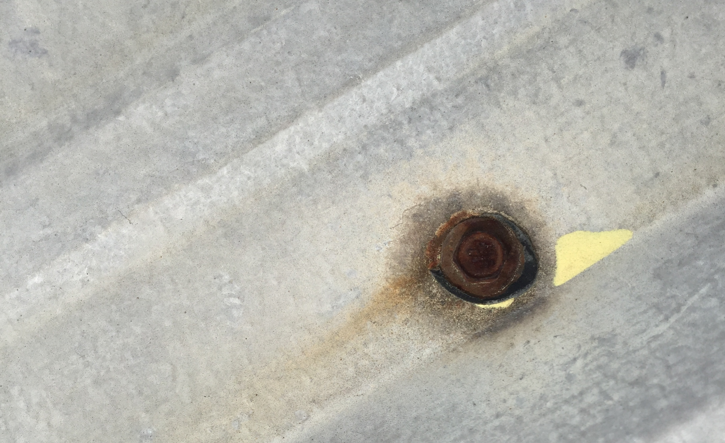 Rusted fastener
