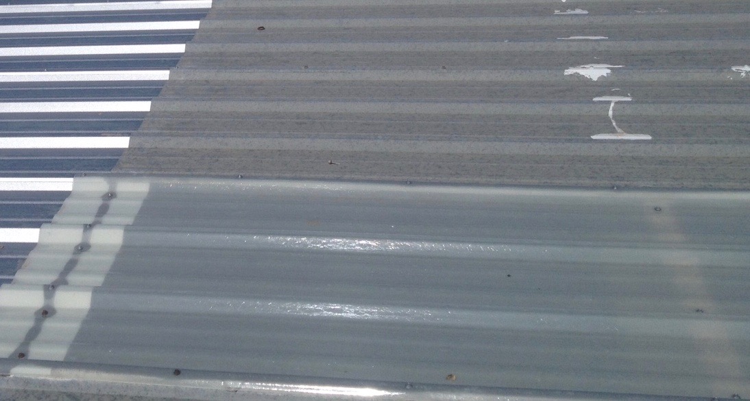 New metal roof skylight panel