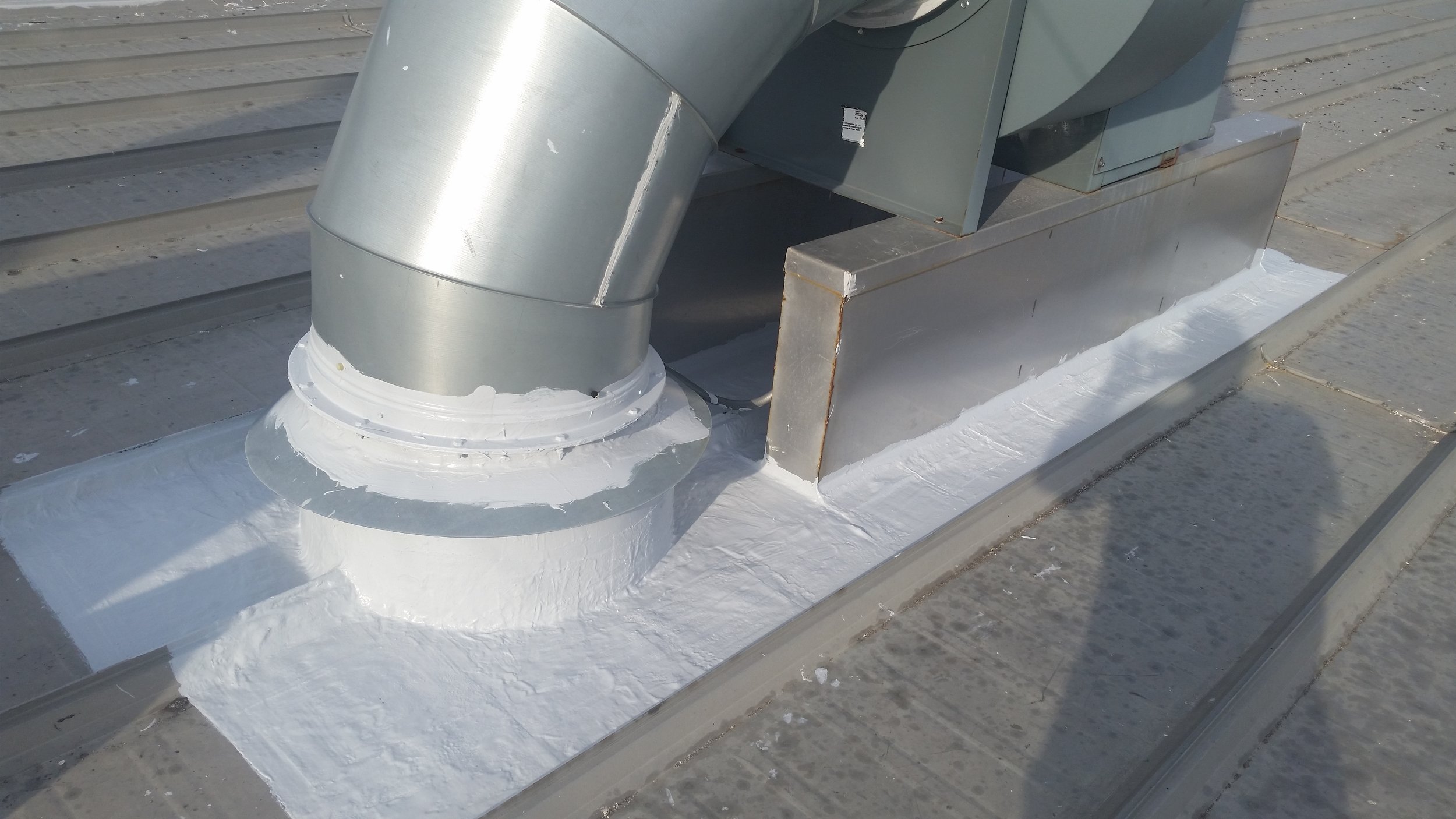 Sealing a large exhaust fan