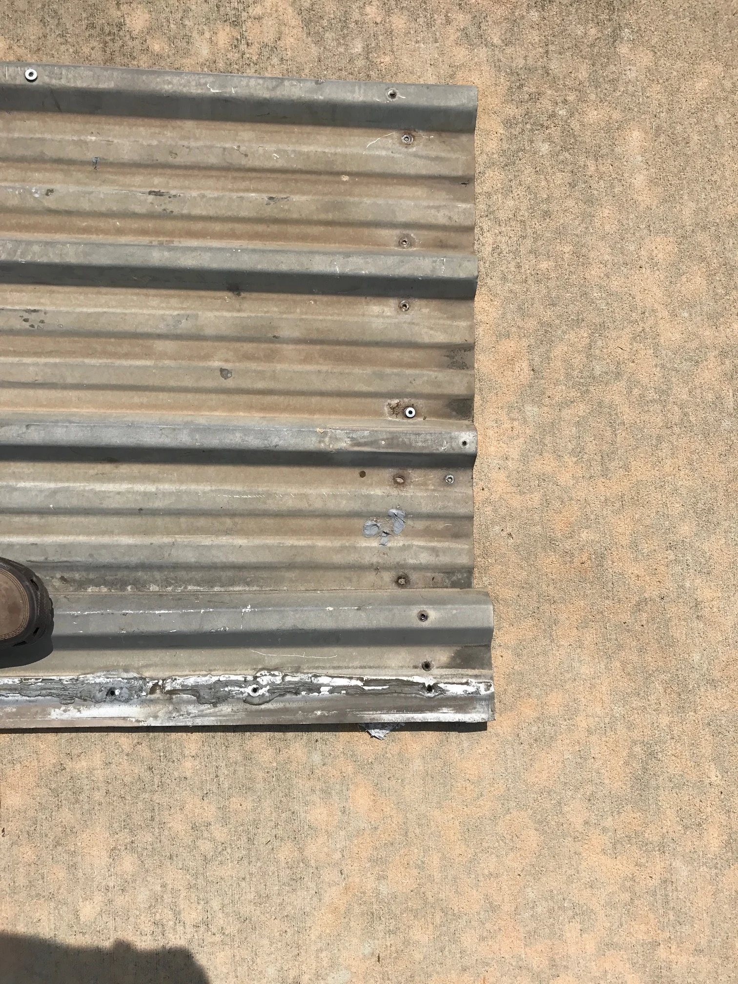 Top of the roof - above - doesn't look too bad. July, 2017. Houston, TX
