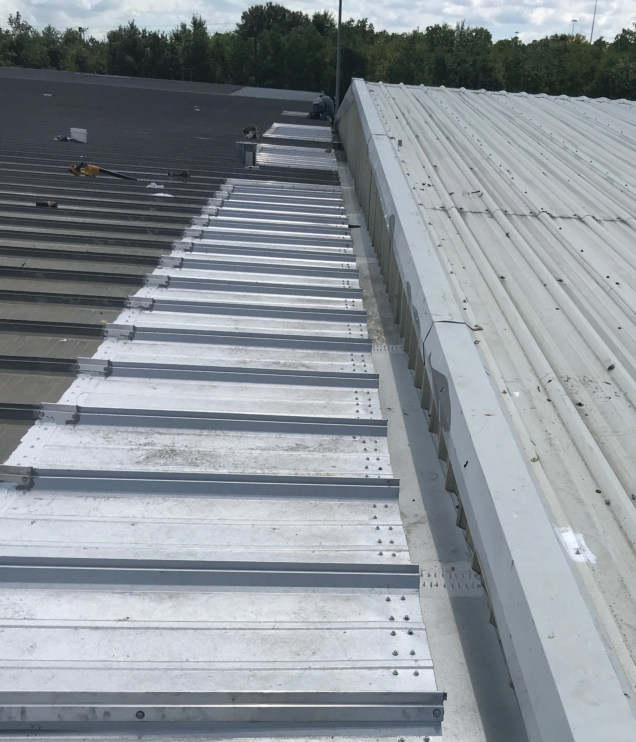 Metal roof leak repair