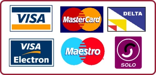 all major credit cards