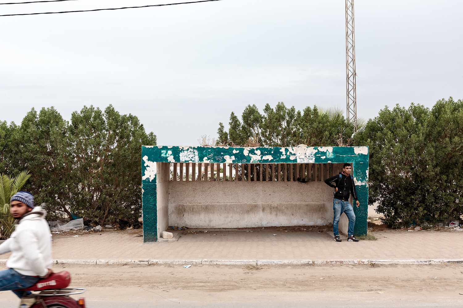Untitled from the series Sfax bus stops, 2013, 40 x 60cm
