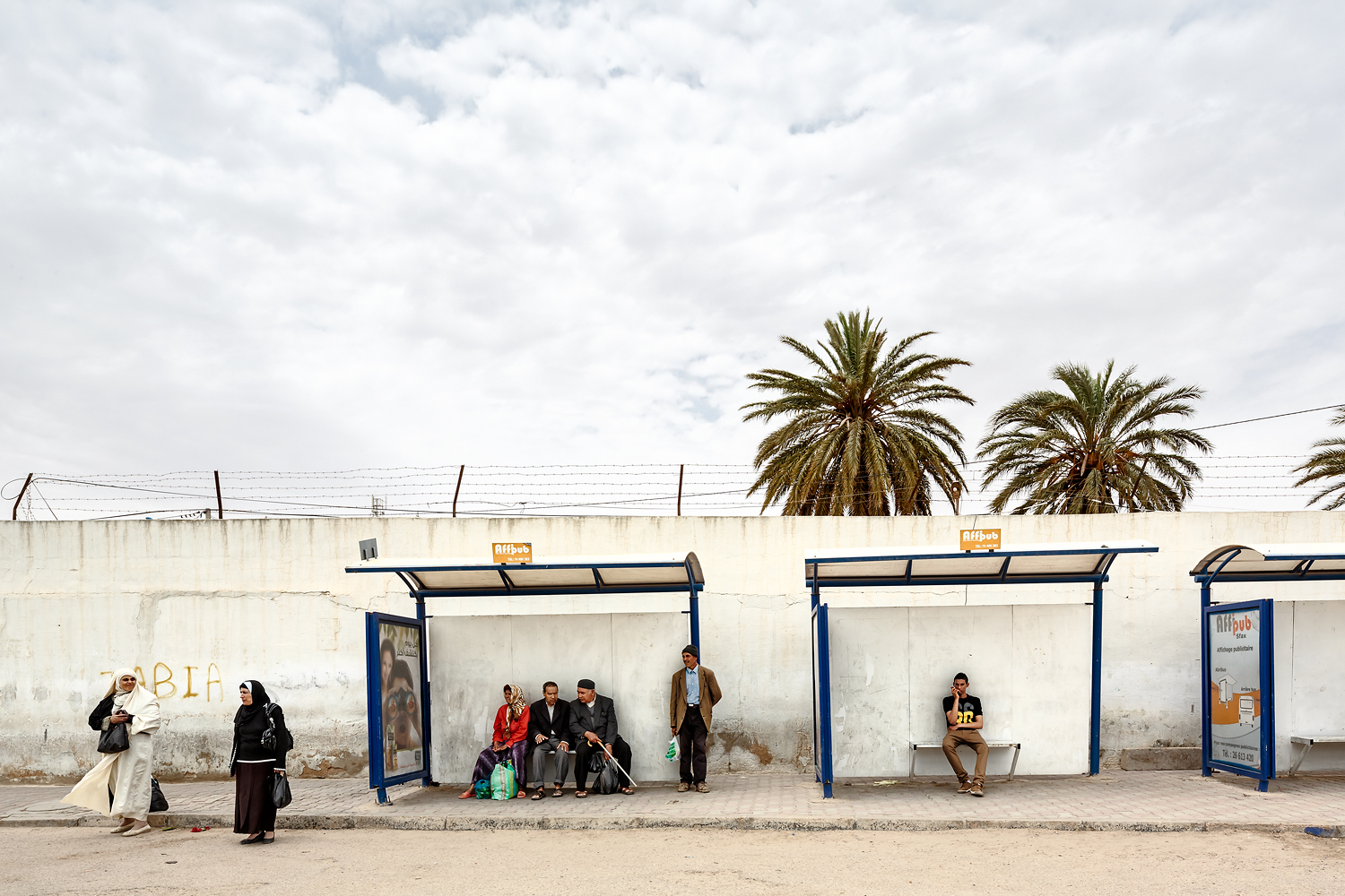 Untitled from the series Sfax bus stops, 2013, 40 x 60cm