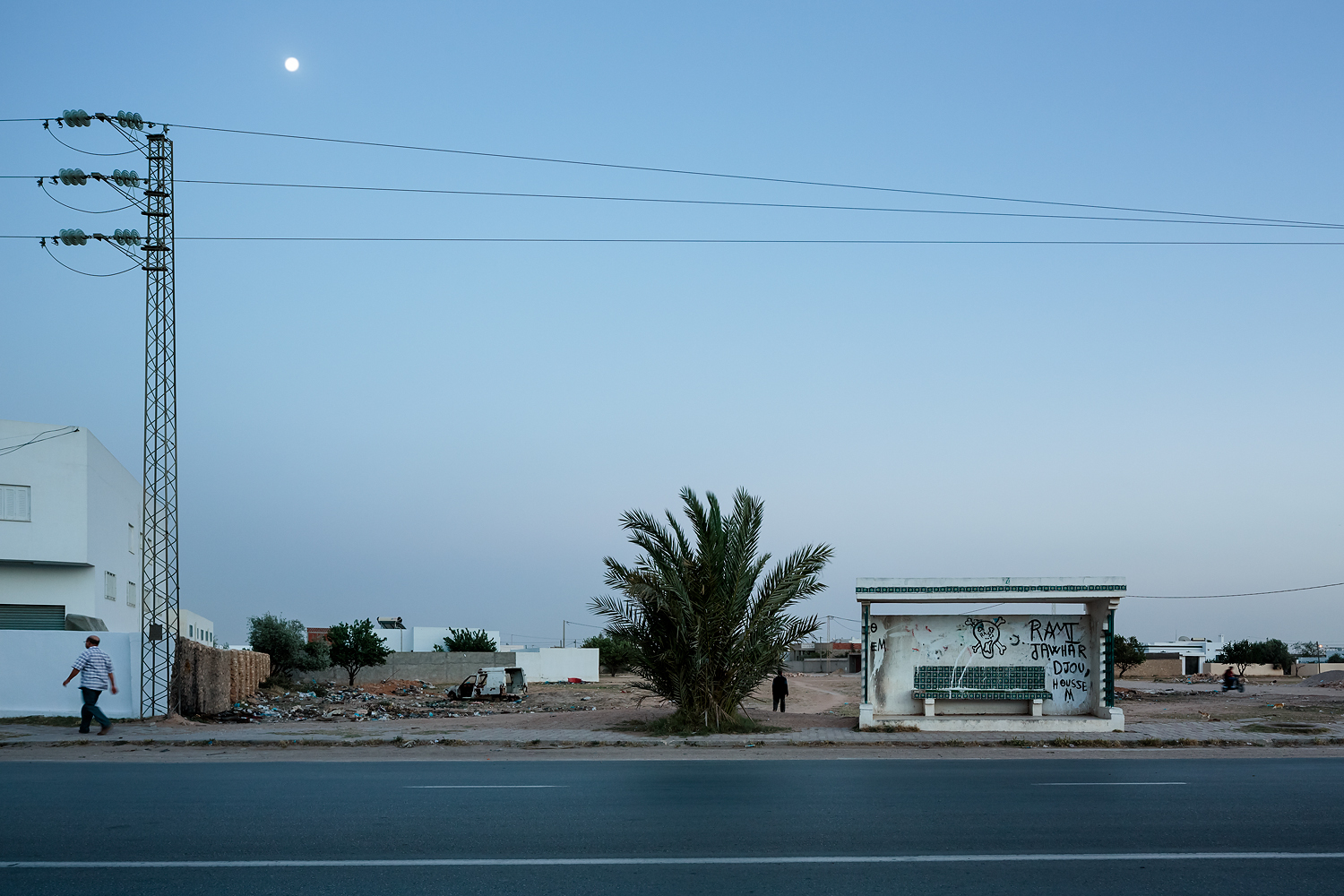 Untitled from the series Sfax bus stops, 2013, 40 x 60cm