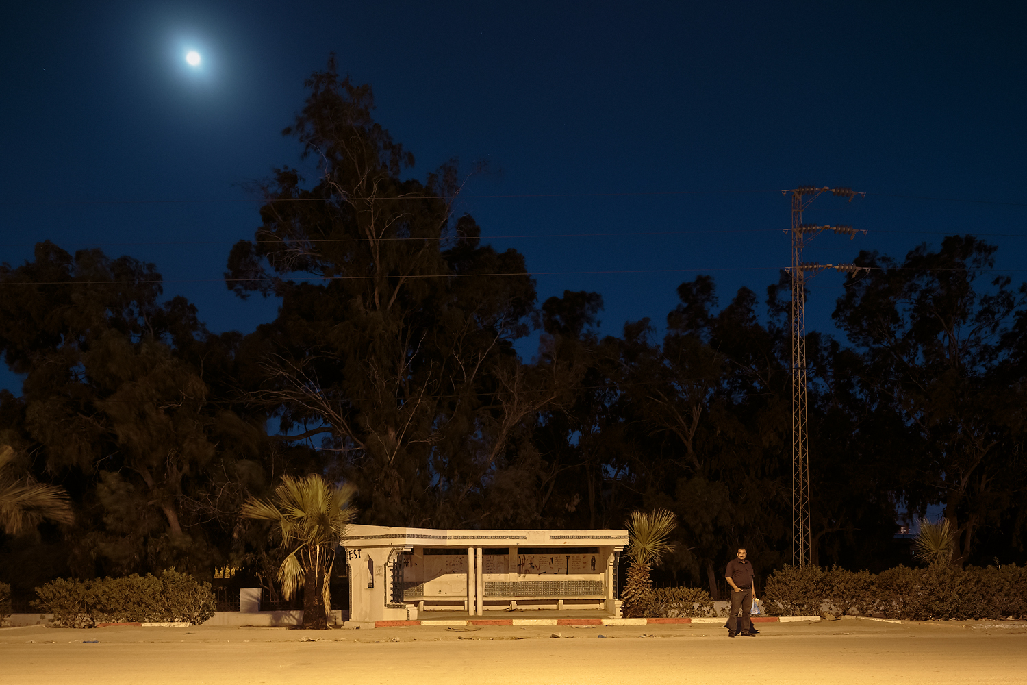 Untitled from the series Sfax bus stops, 2013, 40 x 60cm