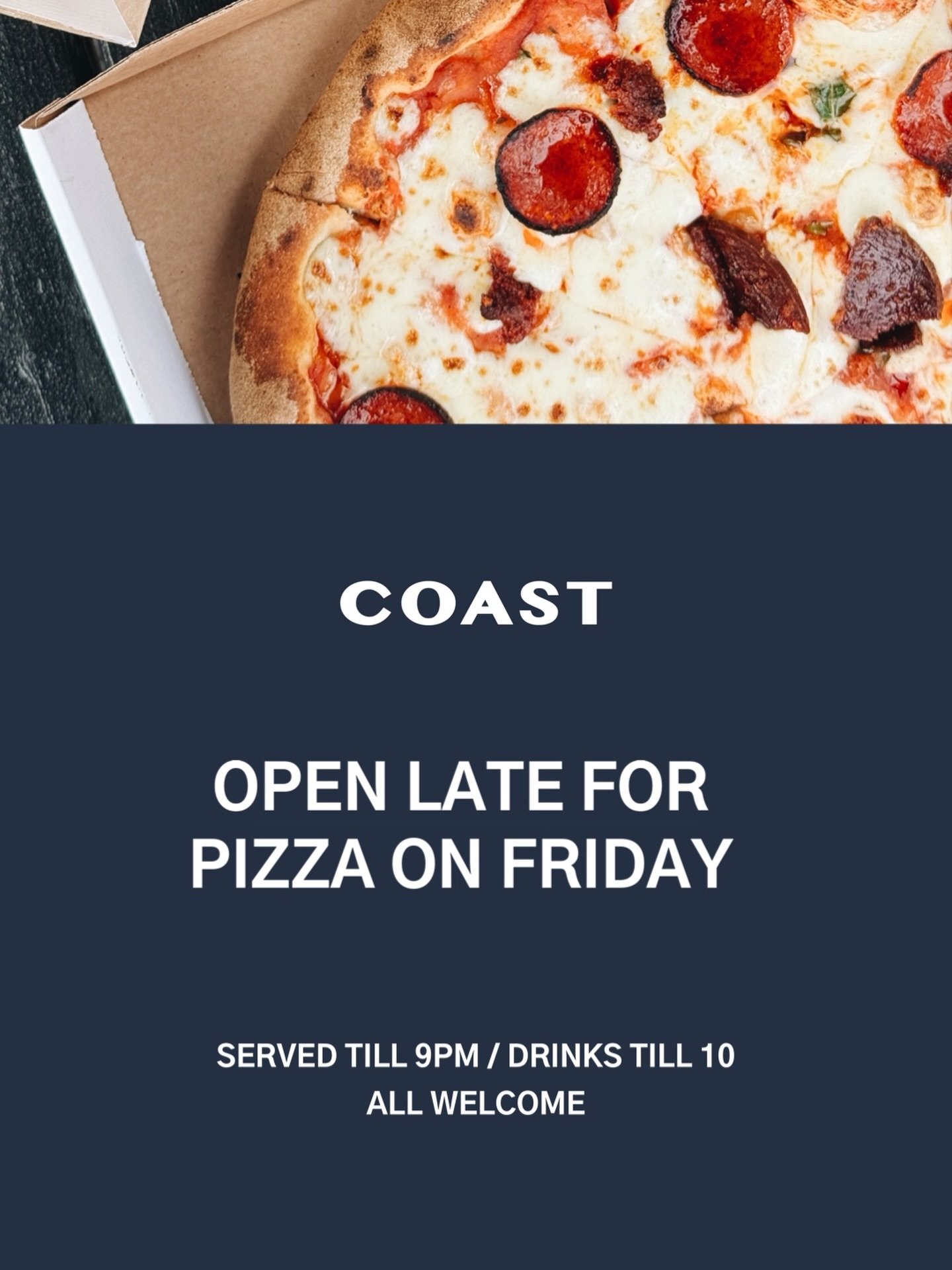 We&rsquo;ll be open late for pizza and drinks on Friday, make sure you&rsquo;ve got your tickets if you are watching the sold out film &lsquo;Surfilmusic&rsquo; by Jack Johnson in the back. Open to public in the front till 10pm