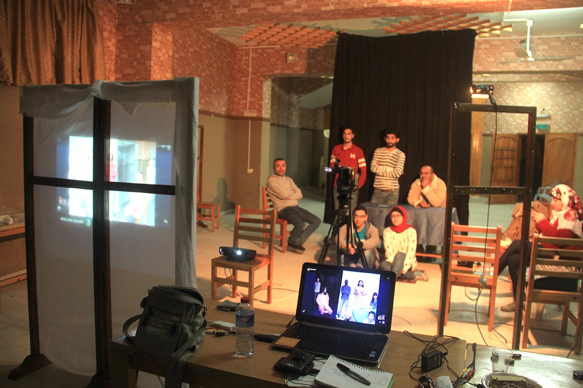 Artists in Residence: Julian Maynard Smith (Director, Station House Opera), Vivianna Chiotini, Taghrid Choucair-Vizoso Participants in Gaza: Aya Abdelrahman, Abeer Ahmed, Isa el Alem, Seddiq Felfel, Ahmed Hamza, Ali Hassany, Mahmoud Madi, Mariam Nasser, Majdal Nateel, Ismael Rozzi, Hamza Saftawy, Walid Tafesh, Amjad Abu Yaseen Participants in London: Nora Adwan, Zoe Aiano, Tara Fatehi, Lia Ikkos, Yoko Ishiguro, Jenny Matthews, MH Sarkis, Gary Stewart, Steve Tiller, Owl Young Producer: Victoria Lupton Photo by Hani Mortaja © Station House Opera