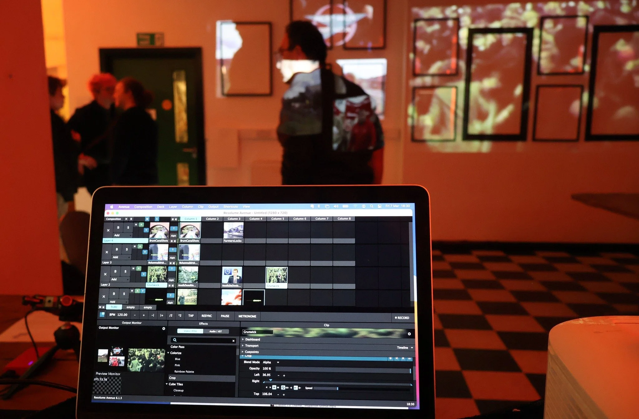  Projection detail, We Did It Together live performance. Photo: Cathy Wade 