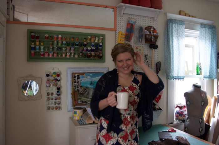 An outtake from my 'about me' photos for the shop.