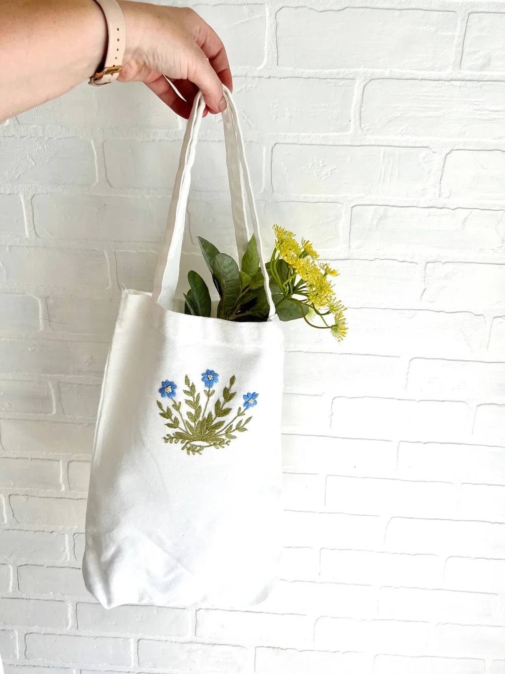 Embroidered Pure Cotton Beach Bag Pure Cotton Embroidered Shoulder