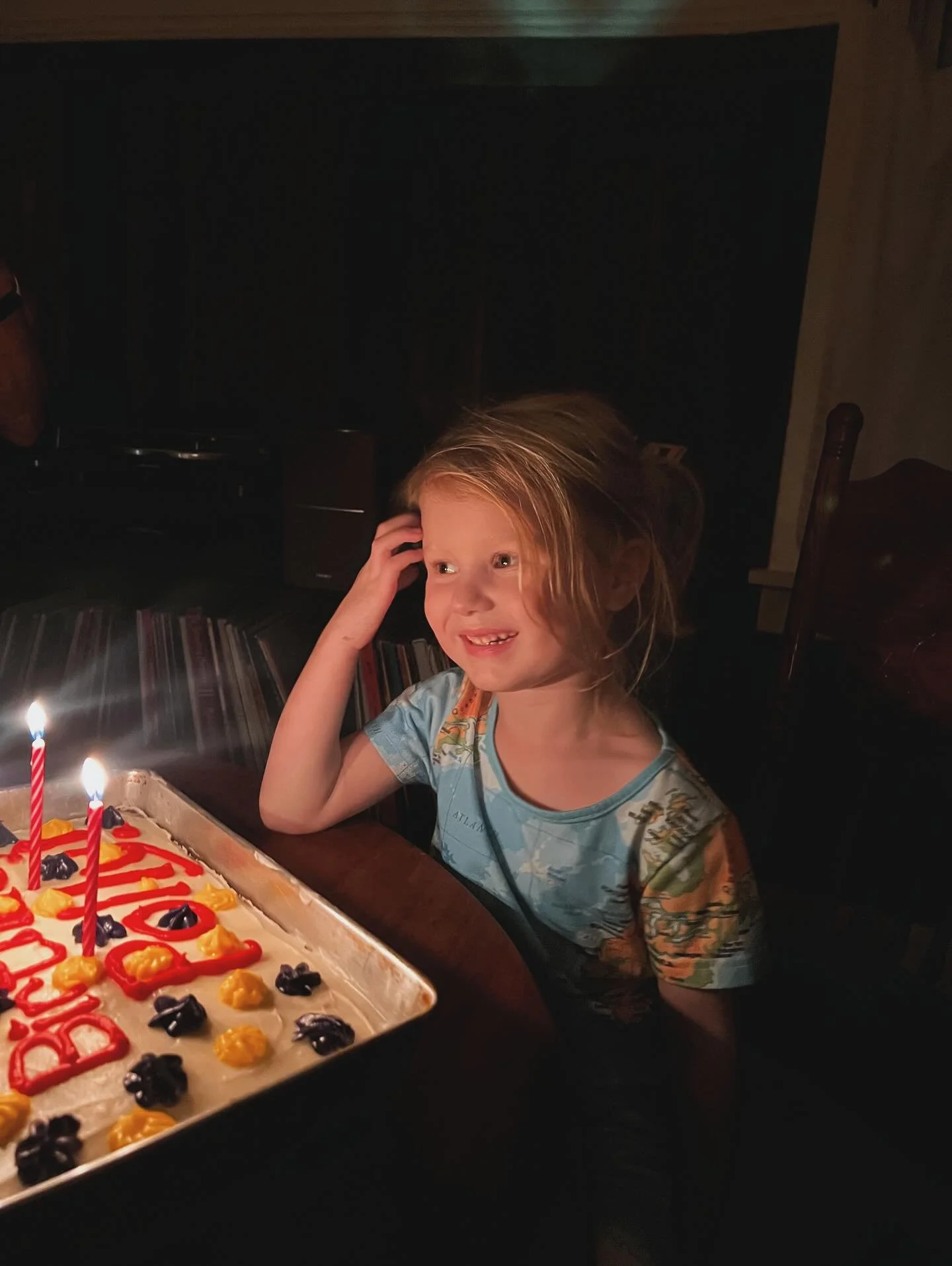 My tiny one is 4!! 🎉

She is hilarious and chatty, she&rsquo;s obsessed with &ldquo;the Nightmare Before Christmas gang&rdquo;, she dips everything in ranch (&amp; I mean everything 😅) &amp; loooooves red (&amp; wants to paint her room red 😬). She