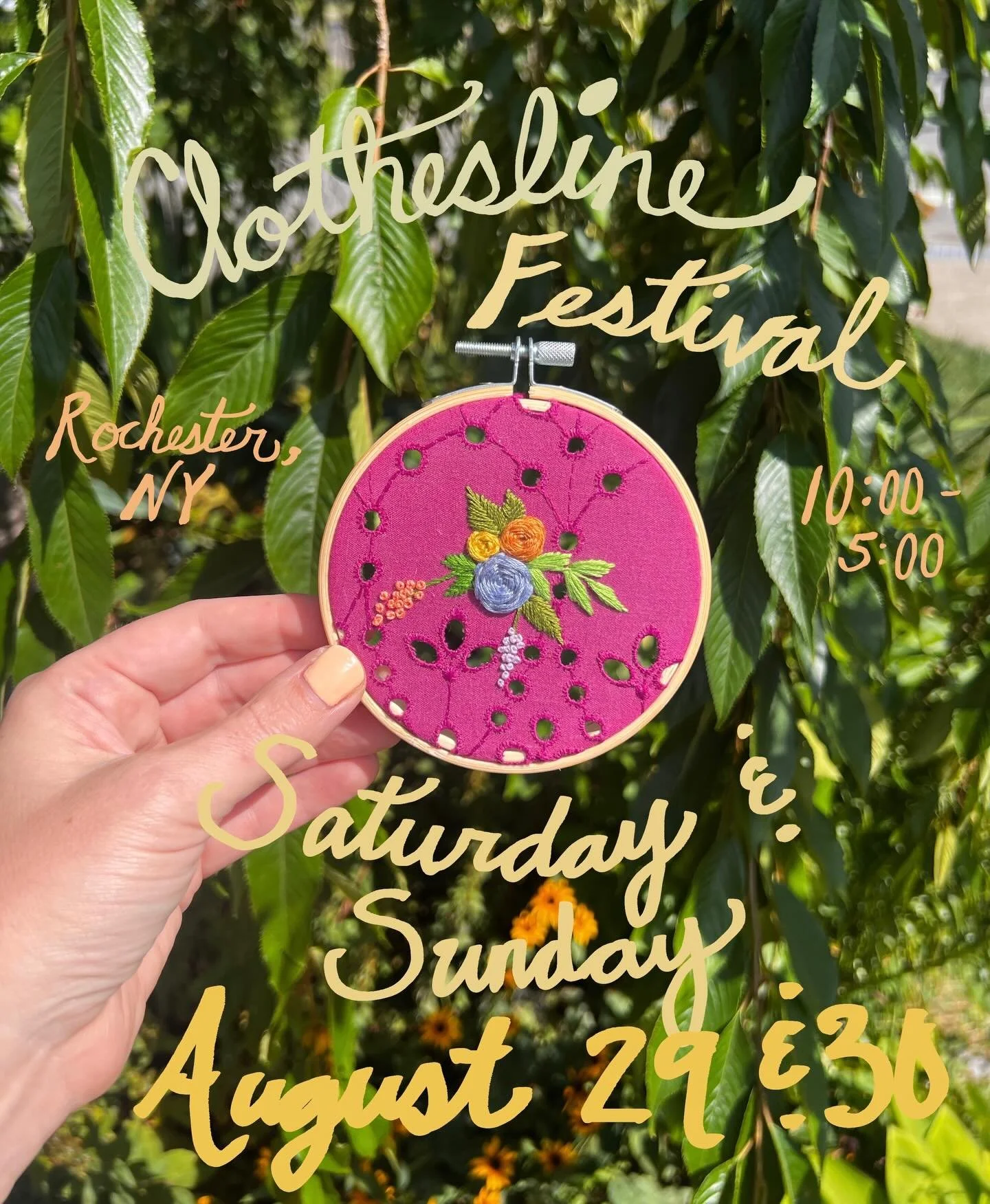 My last summer show is this weekend! ☀️✨

Come see me @magrochester Clothesline Festival this weekend Aug. 29 &amp; 30!

Busy making so many cute little stitched goodies for this show! Along with so many other incredible artists!

.
.
.
#wny #buffalo