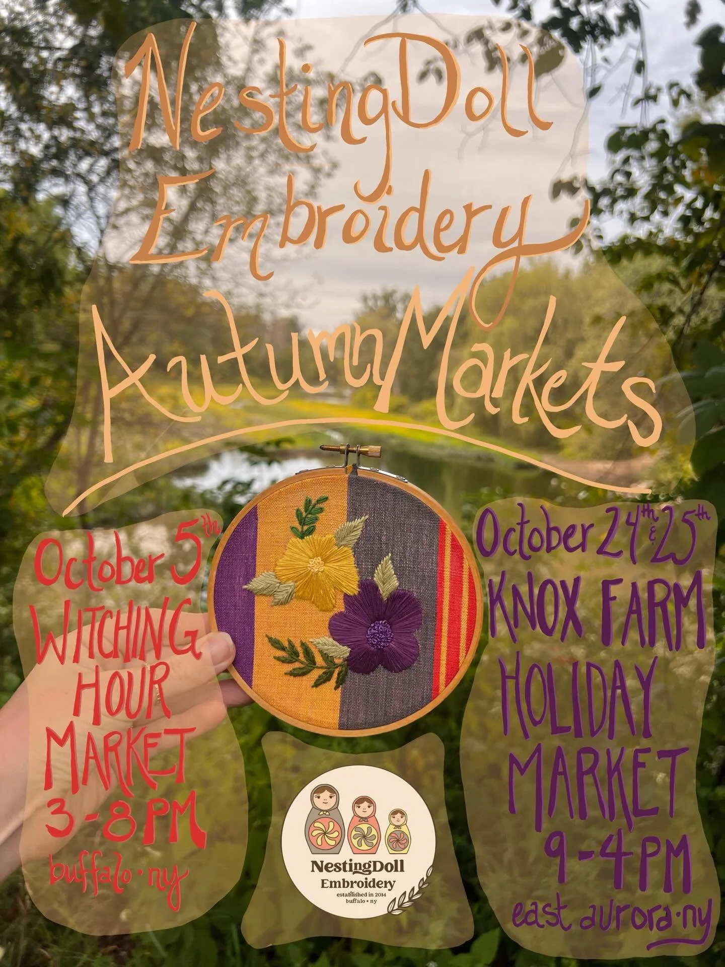 October is going to be a fun month! 🍁🍂🎃

Two amazing markets coming up! 
@witchinghourmarket &amp; @friendsofknoxfarm 

Excited to do all things fall in the next few weeks 🍁✨

.
.
.
#buffalony #buffalomarket #buffalo #buffalove #wnyevents