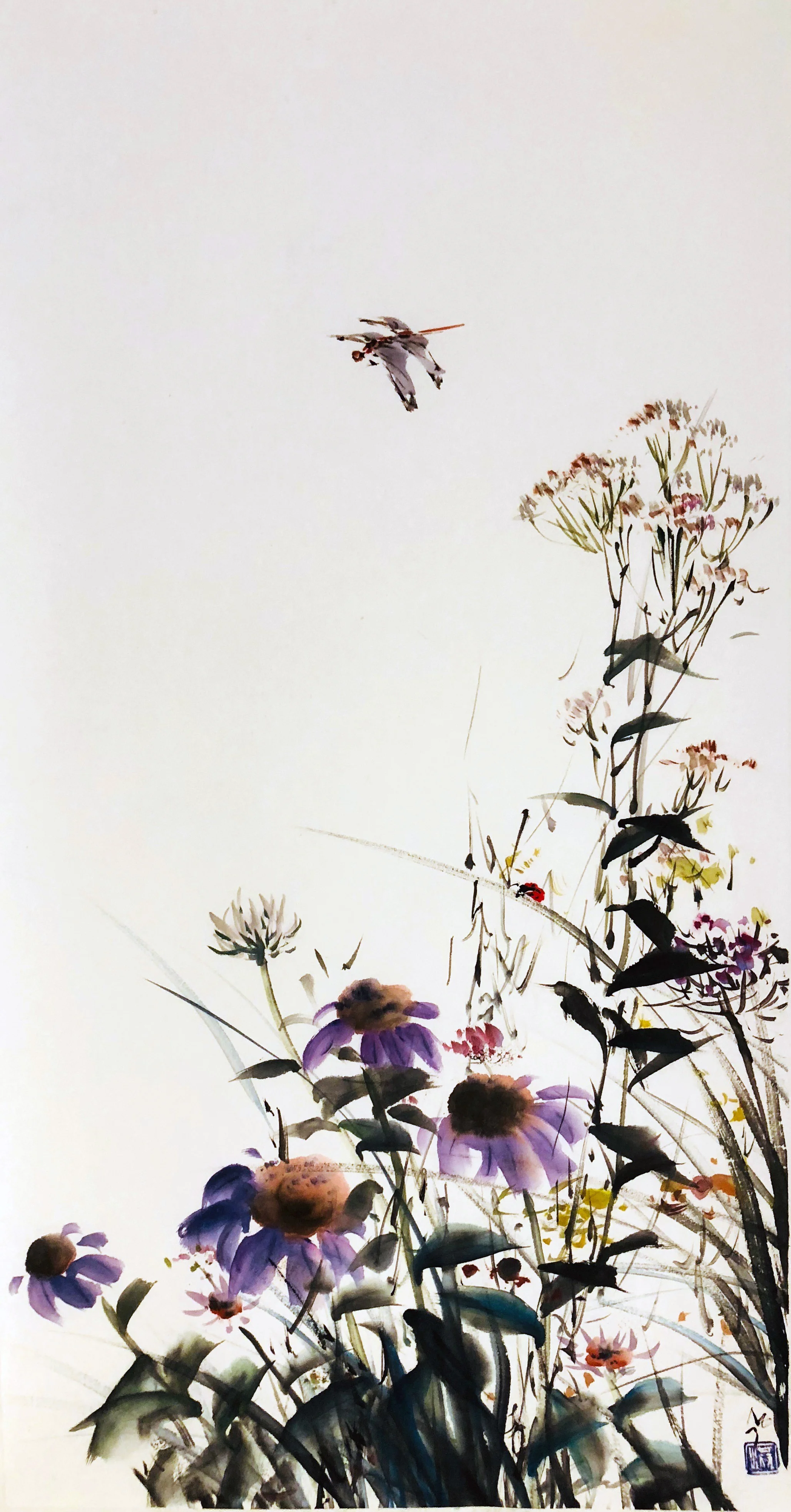 Setton,Sungsook,SummerGarden,30x18,Ink&Watercolor,1350.jpg