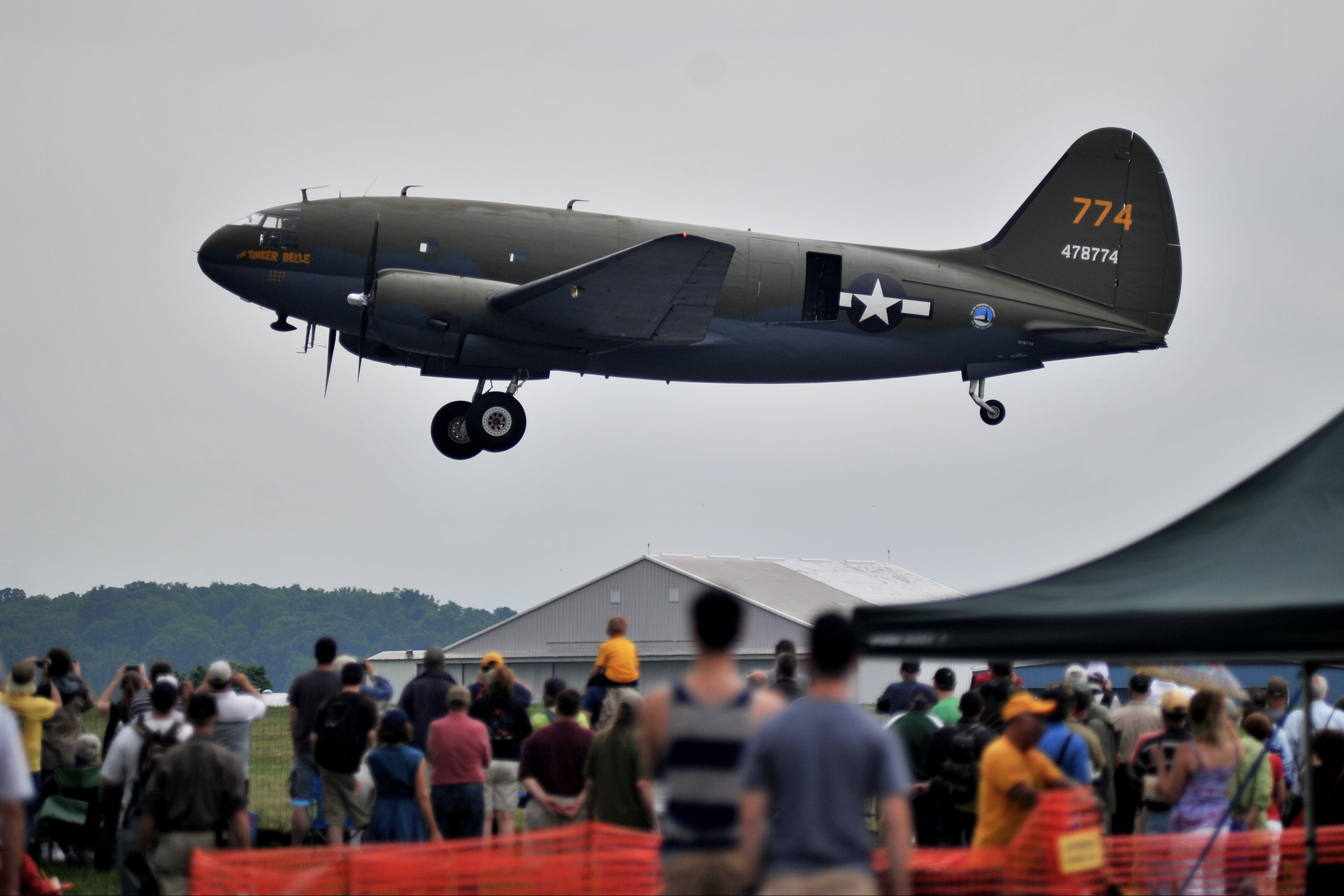 "The Tinker Belle" takes off at the World War II Weekend in Reading, PA, on June 3, 2016. (Reading Eagle: Sarah Stier)