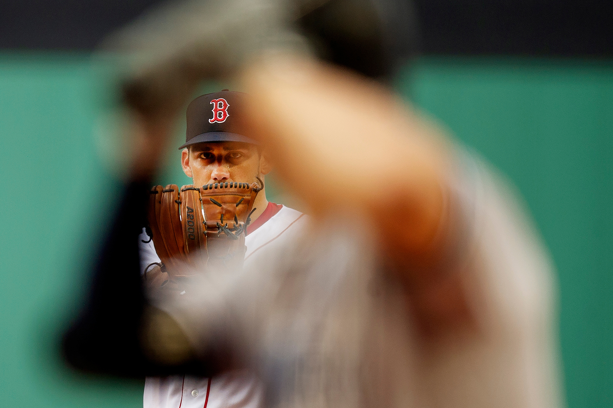  Boston Red Sox pitcher Nathan Eovaldi pitches during the game against New York Yankees at Fenway Park in Boston, Massachusetts on Saturday, August 4, 2018. 