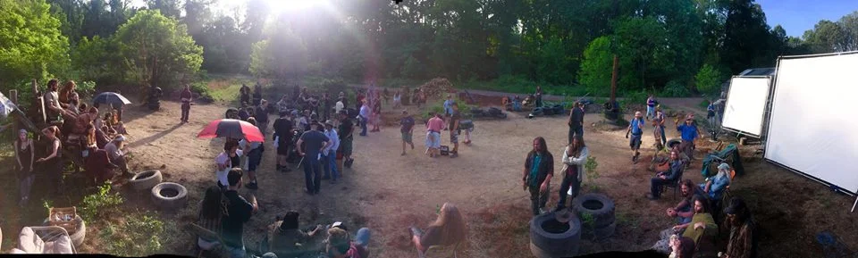Shay Mountain. Photo by Gillian Alexy, our G'winveer from 'Outsiders'. Johanna can be seen as Annalivia, she is the first person on the left side of the picture.